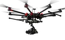 VisualPro erstellt Luftaufnahmen mit hochmodernen Drohnen.
